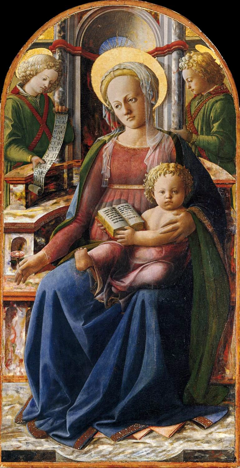 Madonna col Bambino in trono e due angeli - Metropolitan Museum of Art, New York
